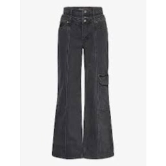 STINE GOYA Paul, 1909 Denim - Wide leg black jeans size 27 NWOT - Picture 3 of 13